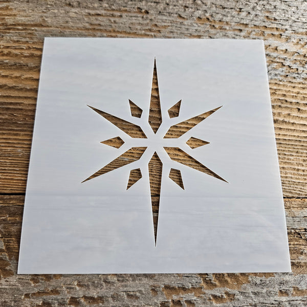Christmas Star Stencil Reusable Cookie Decorating Craft Painting